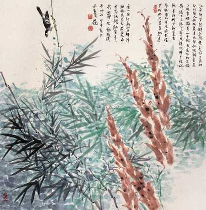 柳学健 拂云擎天图 镜心